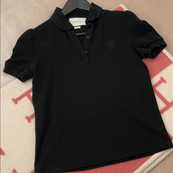 black polo gucci shirt